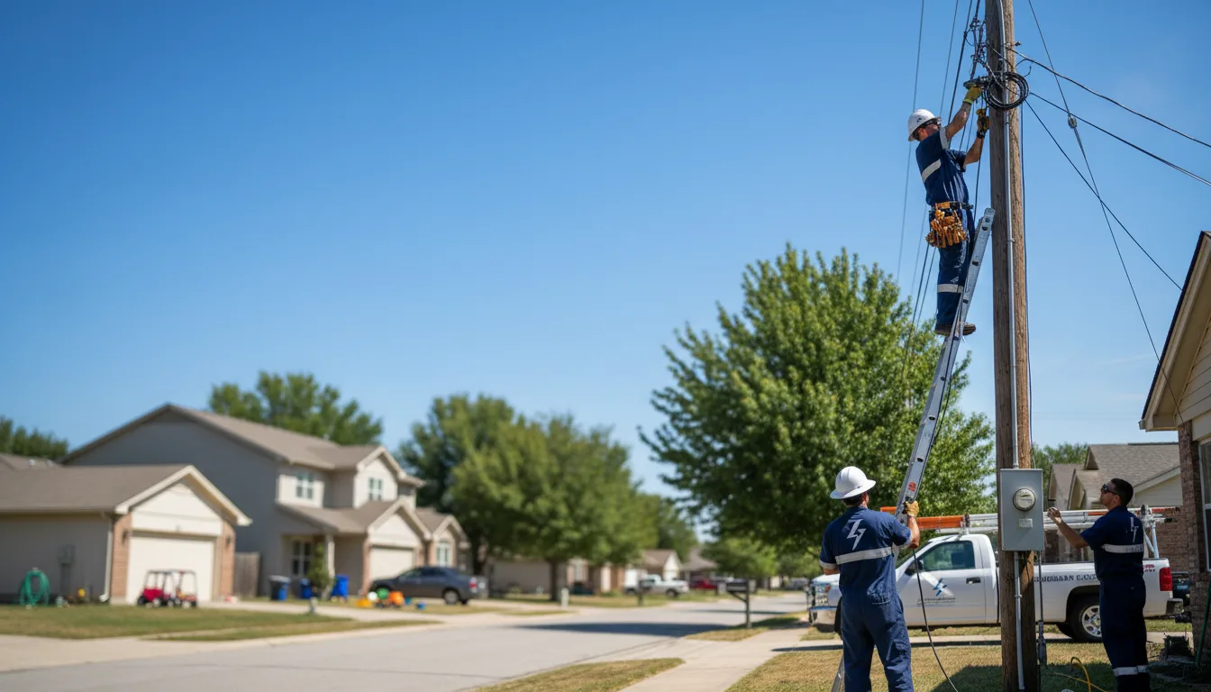 Residential electrician providing installation services in Andrew, IA